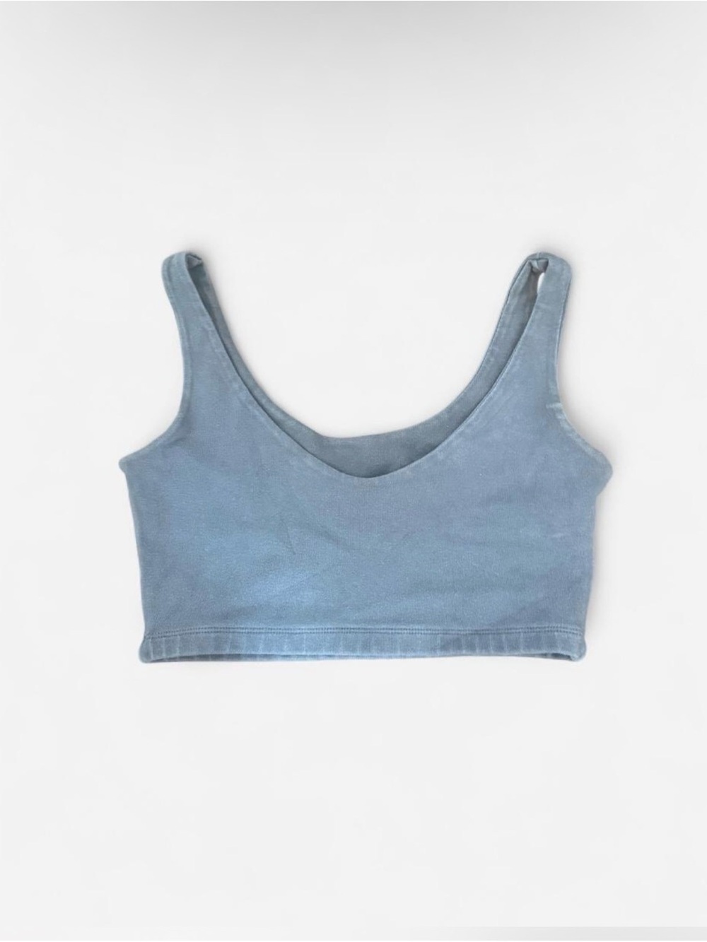 Brandy Melville Dark Grey Scoop Neck Crop Tank